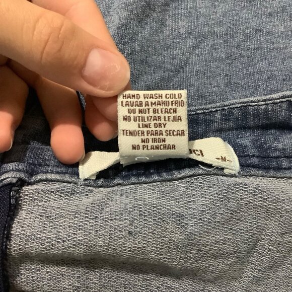 Sans Souci Midi Denim Jean Skirt Women Medium Slit Cotton Blend Modest 90s Y2K - Picture 3 of 7